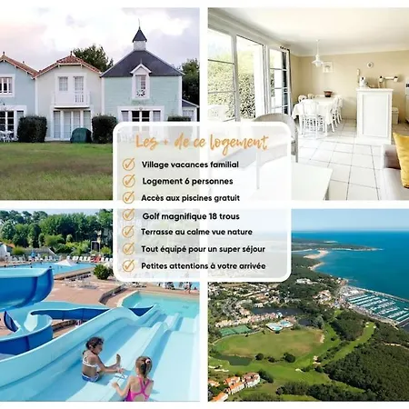Moulin Rivage Maison, 6 Personnes, Au Coeur Du Golf, Village Vacances, Accès Piscines Gratuit Talmont-Saint-Hilaire